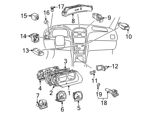 Toyota 83881-06660 Tachometer Assy, Engine