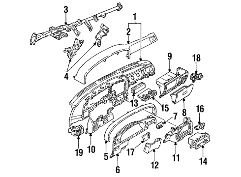 Toyota 55620-89102 Holder Assy, Instrument Panel Cup