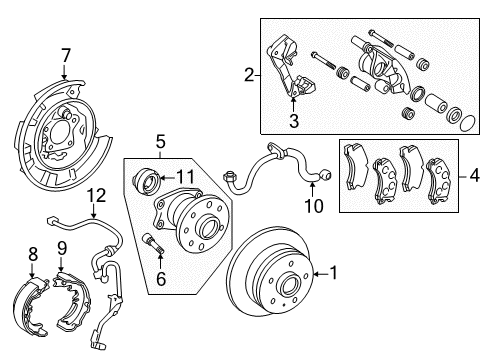 Toyota 46200-07051 Pedal Assy, Parking Brake Control