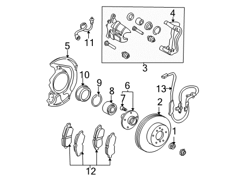 Toyota 44050-08160 ACTUATOR Assembly, Brake