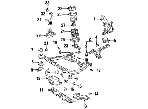 Toyota 48837-33011 Bracket, Front Stabilizer End, LH