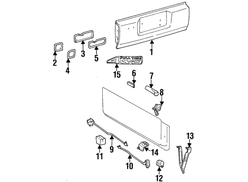 Toyota 65061-60031 Panel Sub-Assy, Tail Gate