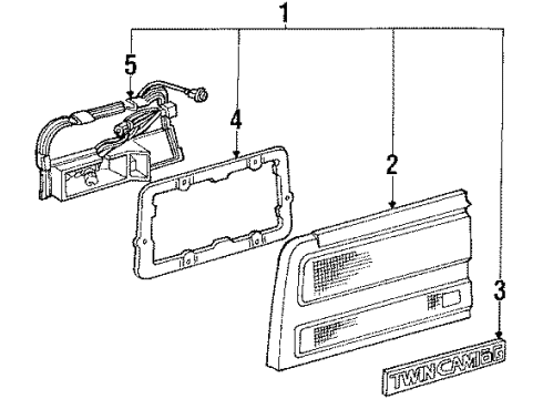 Toyota 82985-12010 Wire, Side Turn Signal Lamp Repair