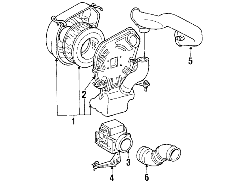 Toyota 22255-16010 Bracket, Air Flow Meter