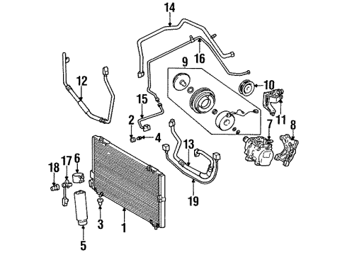 Toyota 88431-16140 Bracket, Compressor Mounting