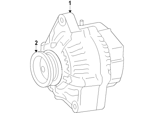 Toyota 27411-47160 Pulley, Alternator