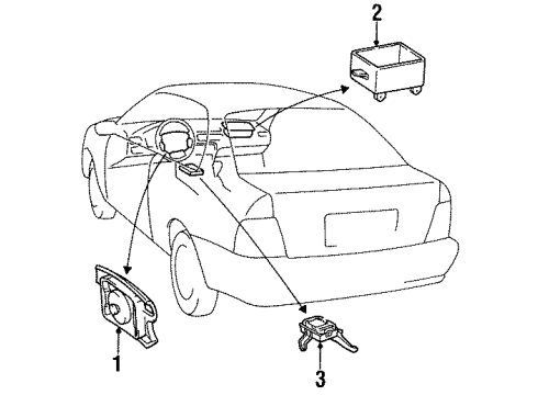 Toyota 73970-16040-E0 Air Bag Assy, Instrument Panel Passenger