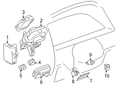 Toyota 88260-0W010 Actuator Assy, Cruise Control W/Computer