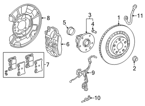 Toyota 04479-62020 Cylinder Kit, Rr Dis