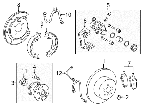 Toyota 46410-06140 Cable Assembly, Parking