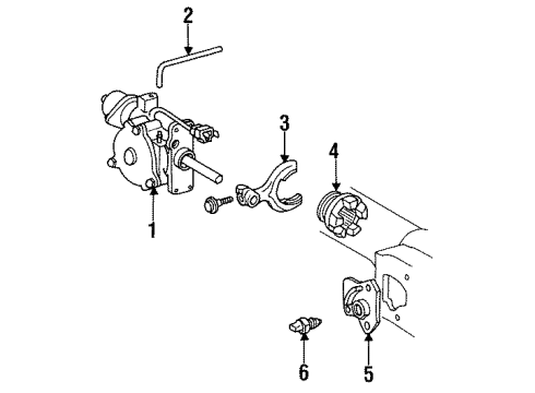 Toyota 41450-60041 Actuator, Differential Lock Shift