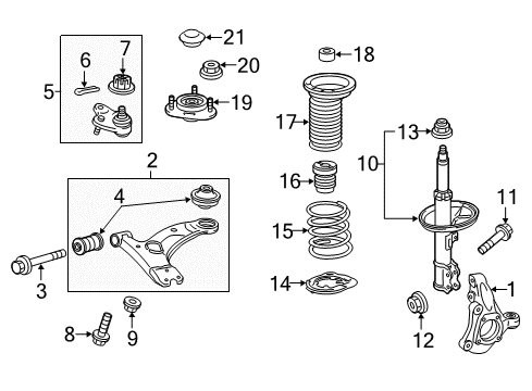 Toyota 48619-47020 Bearing, STRUT Mount