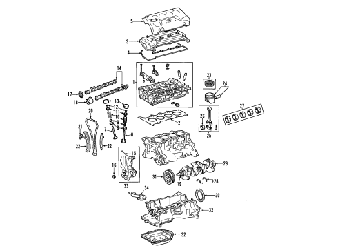 Toyota 13041-21033-03 Bearing Set, Connecting Rod