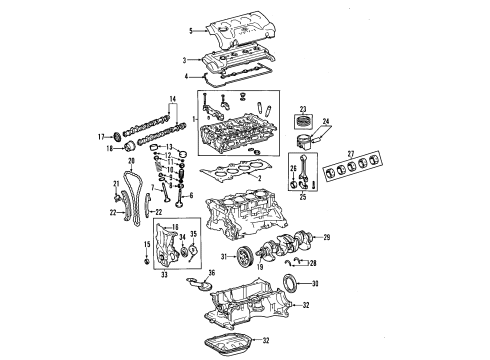 Toyota 11101-21034 Head Sub-Assembly, Cylinder