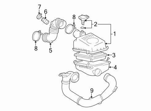 Toyota 17705-0D071 Cap Sub-Assembly, Air Cl