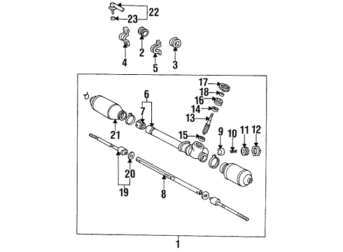 Toyota 45522-10050 Bush, Steering Rack