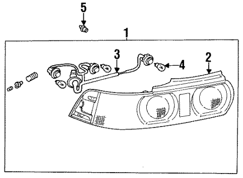 Toyota 81560-17150 Lamp Assy, Rear Combination, LH