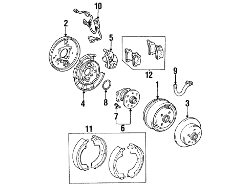 Toyota 42410-20150 Rear Axle Bearing And Hub Assembly, Right