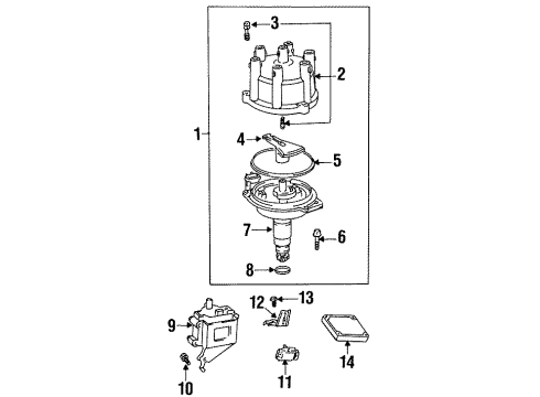 Toyota 89629-60010 Bracket, Igniter Assy