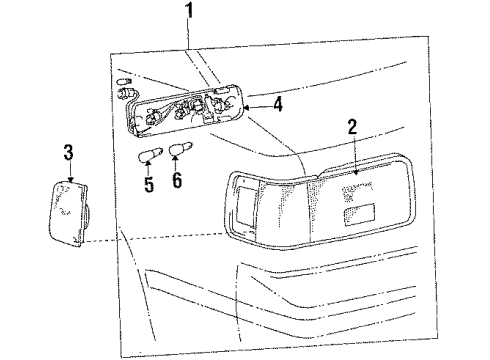 Toyota 81760-20030 Lamp Assy, Rear Side Marker, LH