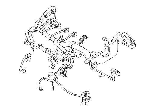 Toyota 82111-WB008 Wire, Engine Room Main