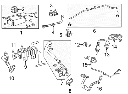 Toyota 25620-31070 Valve Assembly, EGR W/MO