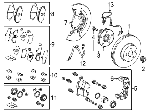 Toyota 47731-12A10 Piston, Front Disc Brake