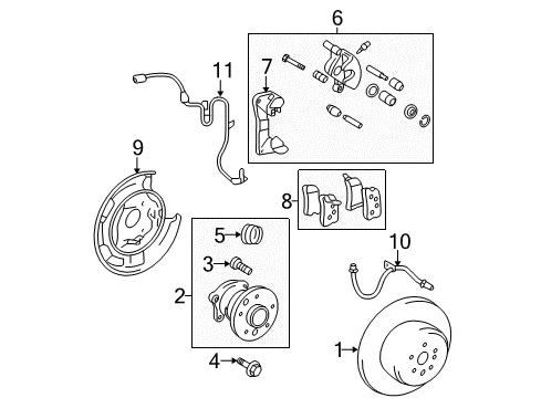 Toyota 46550-0E040 Shoe Assembly, Parking B