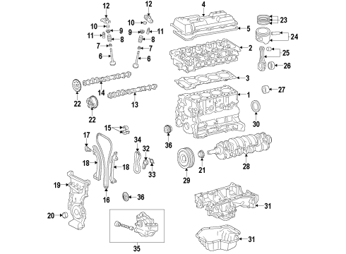 Toyota 04111-0T202 GASKET KIT, ENGINE O