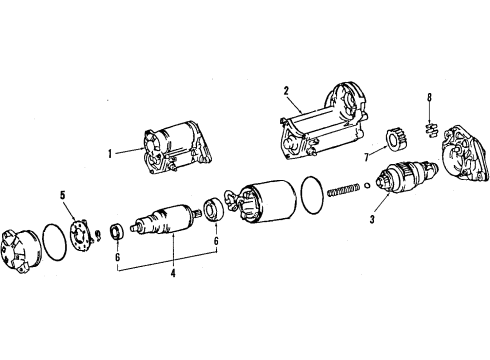 Toyota 28253-22070 Bearing, Starter Armature