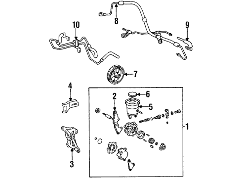 Toyota 44410-02042 Tube Assy, Pressure Feed