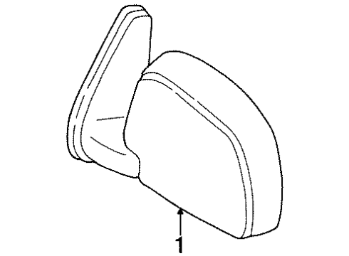 Toyota 87940-34020 Driver Side Mirror Assembly Outside Rear View