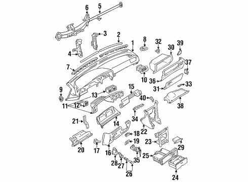 Toyota 55307-22230 Brace Sub-Assembly, Instrument Panel