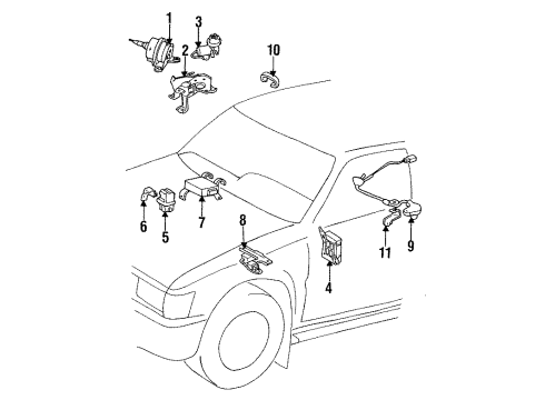 Toyota 88200-35193 Actuator Assy, Cruise Control