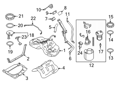 Toyota SU003-01047 Cushion Tank B