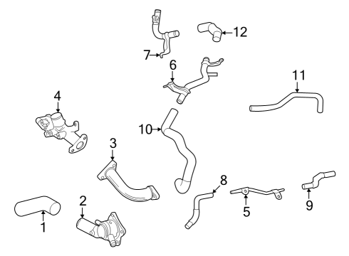 Toyota 16345-70020 Gasket, Water Outlet