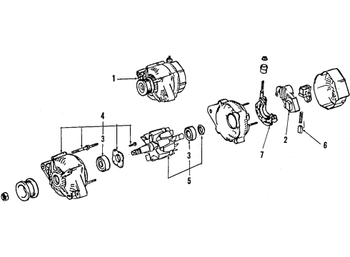 Toyota 27357-74380 Holder, Alternator, W/Rectifier