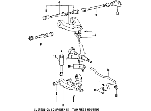 Toyota 04485-35040 Arm Kit,Upper Suspension