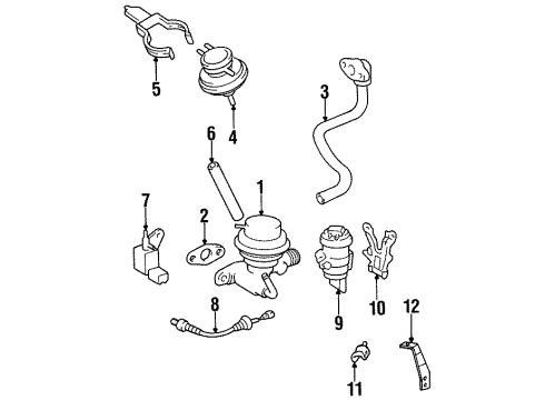 Toyota 25611-11050 Pipe Sub-Assembly, EGR