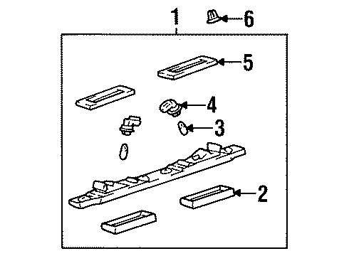 Toyota 81945-AC020 Socket And Wire, License Plate Lamp