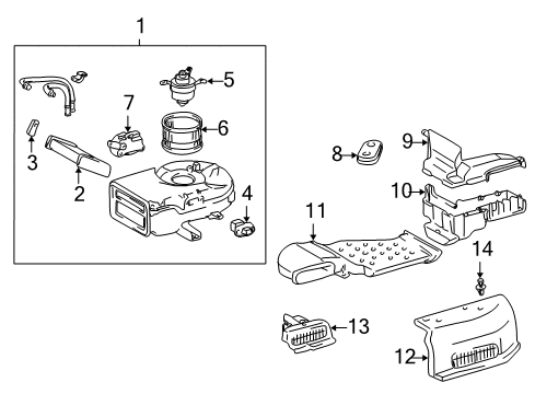 Toyota 55910-08060 Control Assembly, Heater