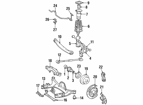 Toyota 48780-20030 Rod Assy, Strut, Rear