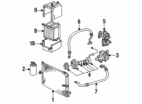 Toyota 88717-12280 Pipe, Cooler Refrigerant Suction, A