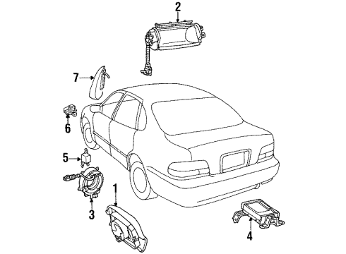 Toyota 89170-07040 Sensor Assembly, Air Bag