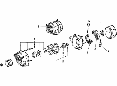 Toyota 27357-22200 Holder, Alternator, W/Rectifier