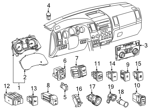 Toyota 83800-0CU50-RP Meter Assembly, Combo