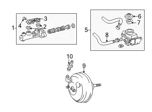 Toyota 04493-33100 Brake Master Cylinder Kit