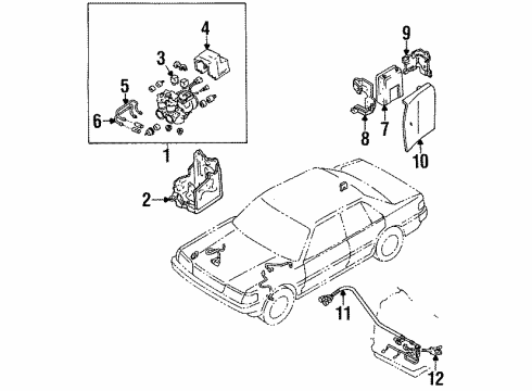 Toyota 44547-22070 Case, Relay