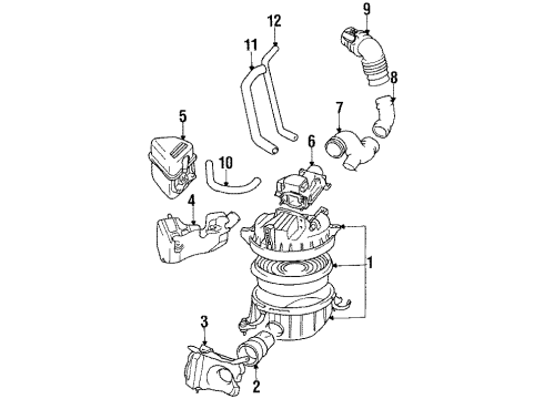 Toyota 53207-89110 Duct Sub-Assy, Cool Air