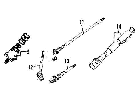 Toyota 45260-14030 Shaft Sub-Assembly, Steering Intermediate